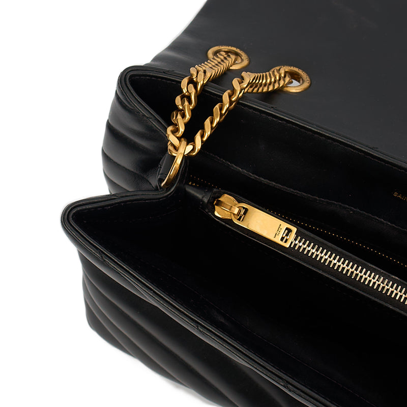 Picture of Saint Laurent Shoulder Bag Lou Lou - Medium in Black, Leather