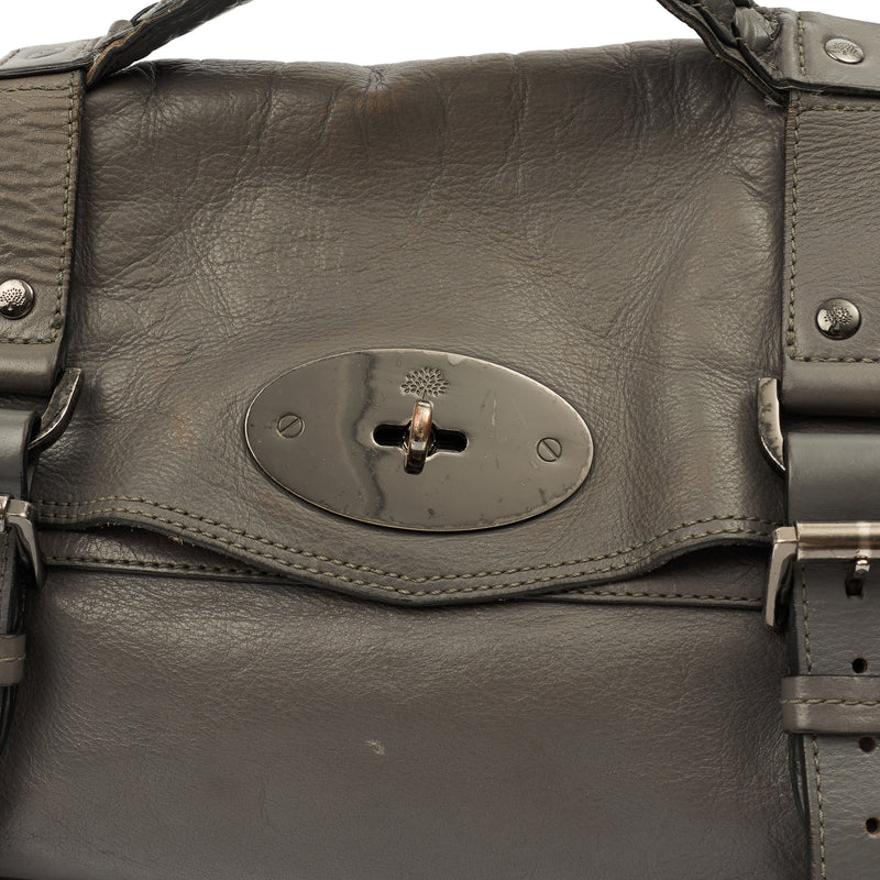 Picture of Mulberry Satchel Alexa in Foggy Grey, Leather