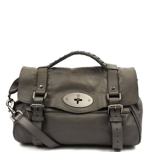 Picture of Mulberry Satchel Alexa in Foggy Grey, Leather