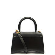 Picture of Balenciaga Top Handle Hourglass Top Handle Small in Black, Veau (Calfskin)