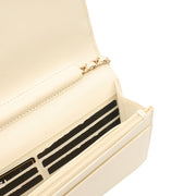 Picture of Chanel Cross Body Wallet on Chain in White, Crinkled Calfskin Leather