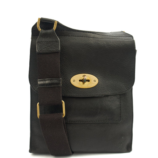 Picture of Mulberry Cross Body Antony in Black, Calfskin Leather