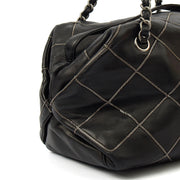 Picture of Chanel Shoulder Bag Bowler in Black, Lambskin Leather