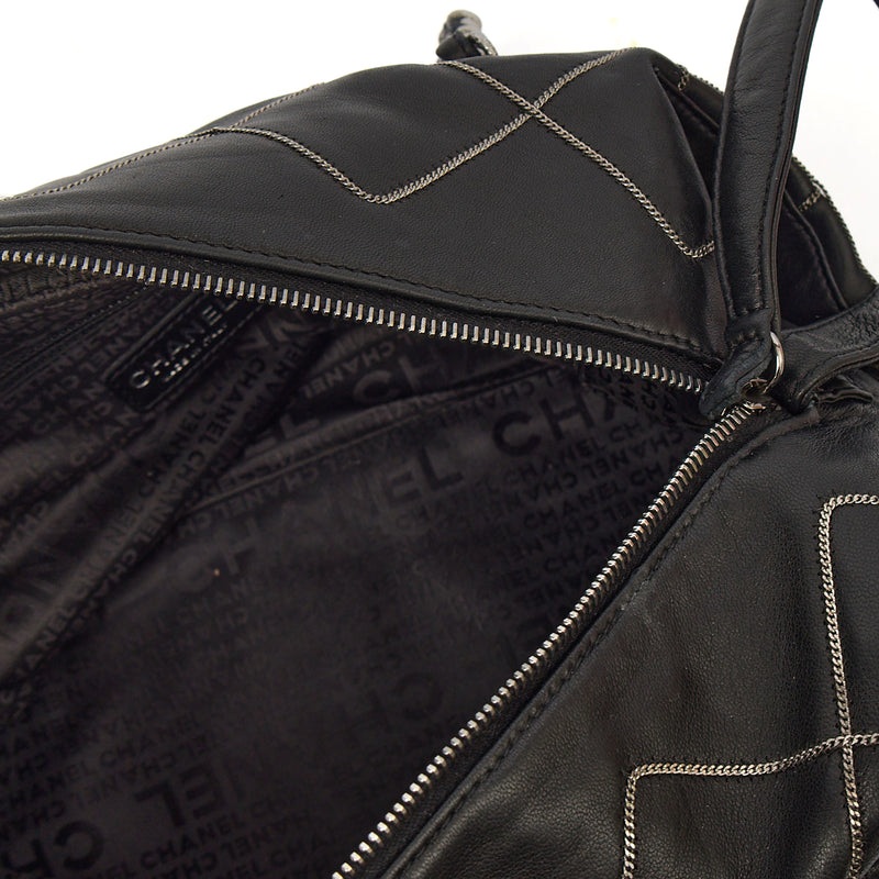 Picture of Chanel Shoulder Bag Bowler in Black, Lambskin Leather
