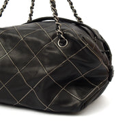 Picture of Chanel Shoulder Bag Bowler in Black, Lambskin Leather