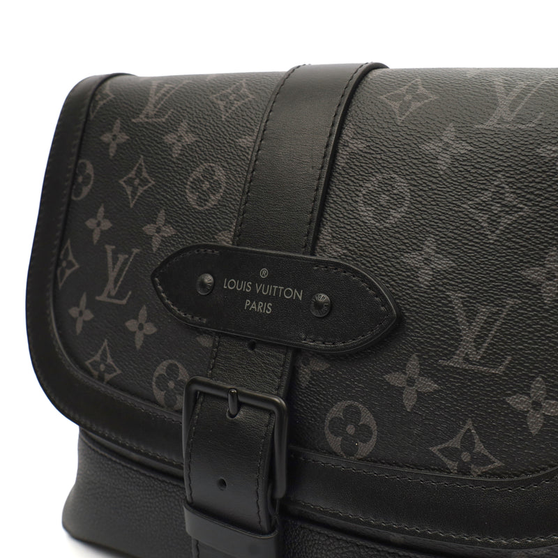 Picture of Louis Vuitton Satchel Saumur 35 in Monogram Eclipse, Canvas