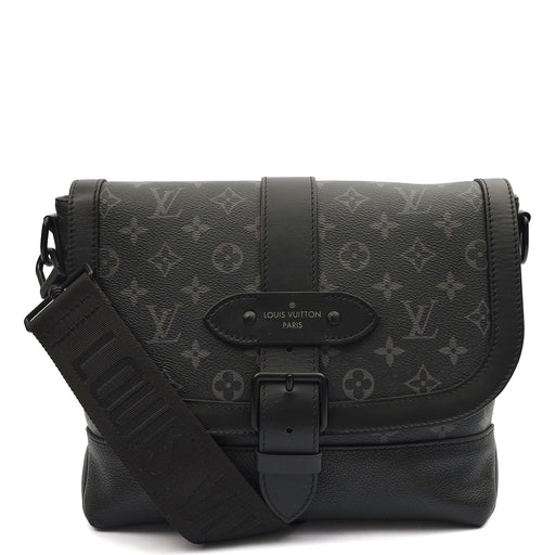 Picture of Louis Vuitton Satchel Saumur 35 in Monogram Eclipse, Canvas