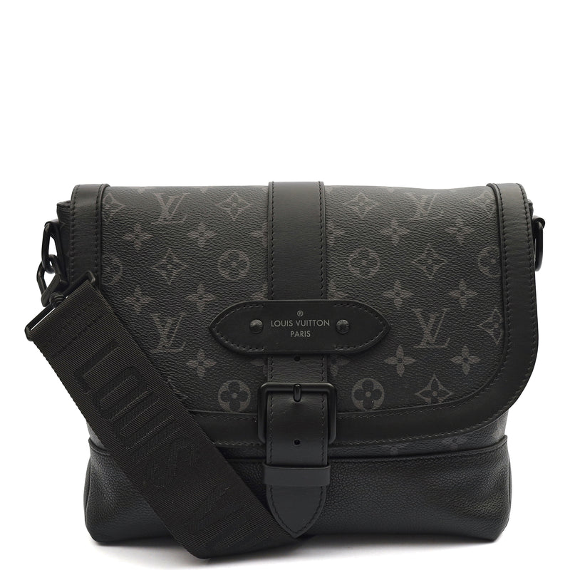 Picture of Louis Vuitton Satchel Saumur 35 in Monogram Eclipse, Canvas