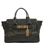 Picture of Coach Tote Swagger in Black, Leather