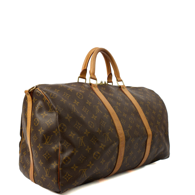 Picture of Louis Vuitton Tote Keepall 50 Bandouliere in Monogram, Canvas