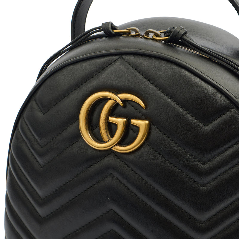 Picture of Gucci Backpack Marmont Backpack in Black, Leather