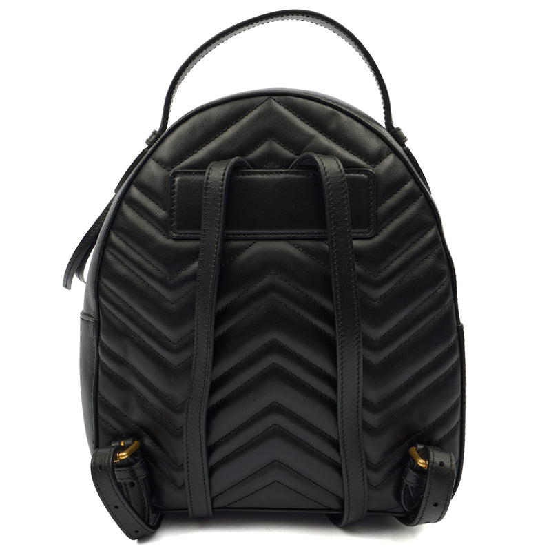 Picture of Gucci Backpack Marmont Backpack in Black, Leather