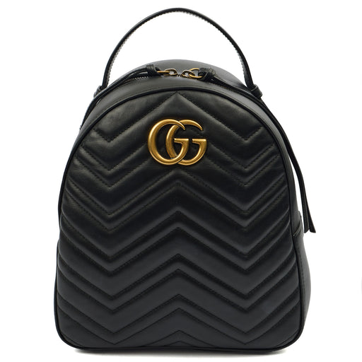 Picture of Gucci Backpack Marmont Backpack in Black, Leather