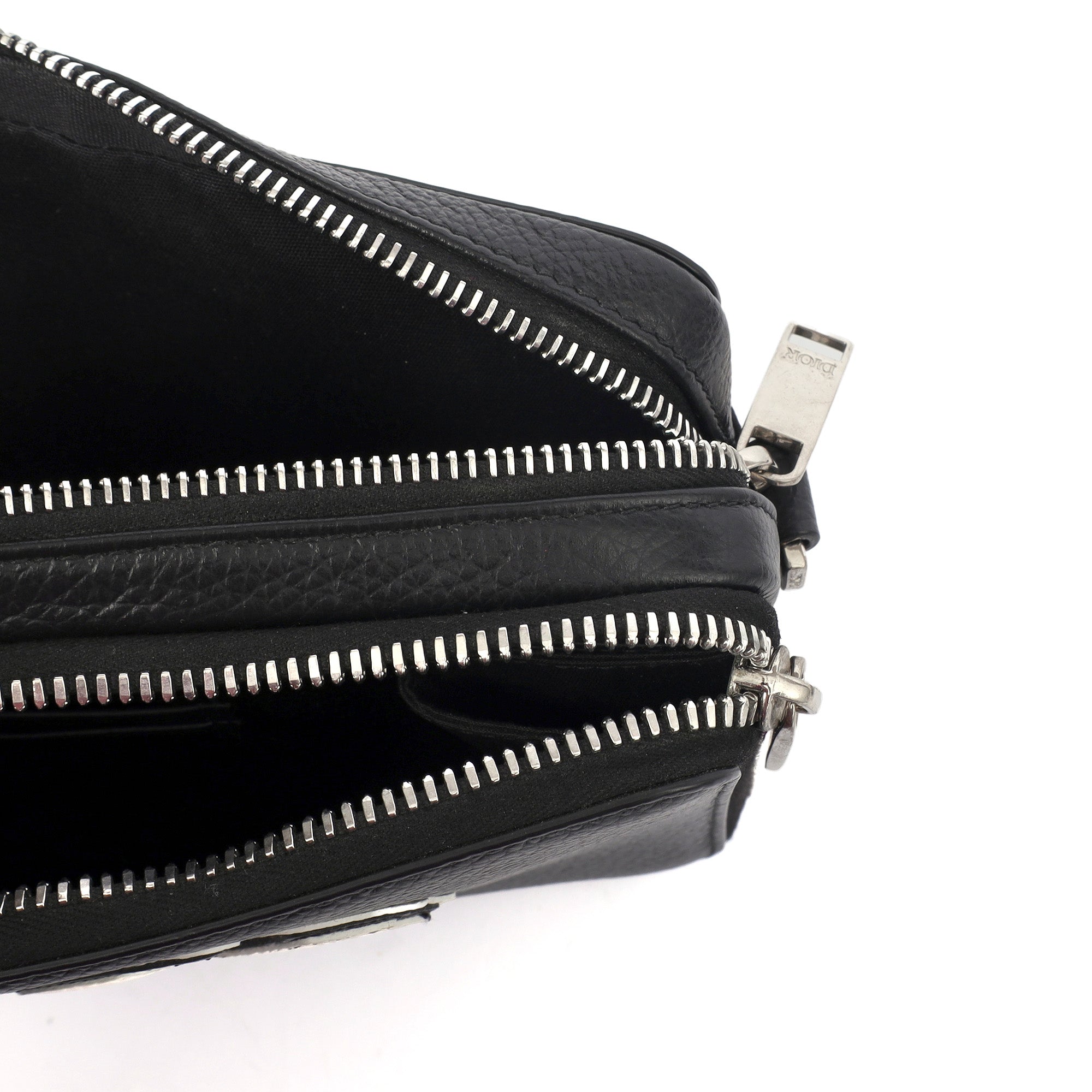 Christian Dior Cross Body Shoulder Bag in Black, Leather | The