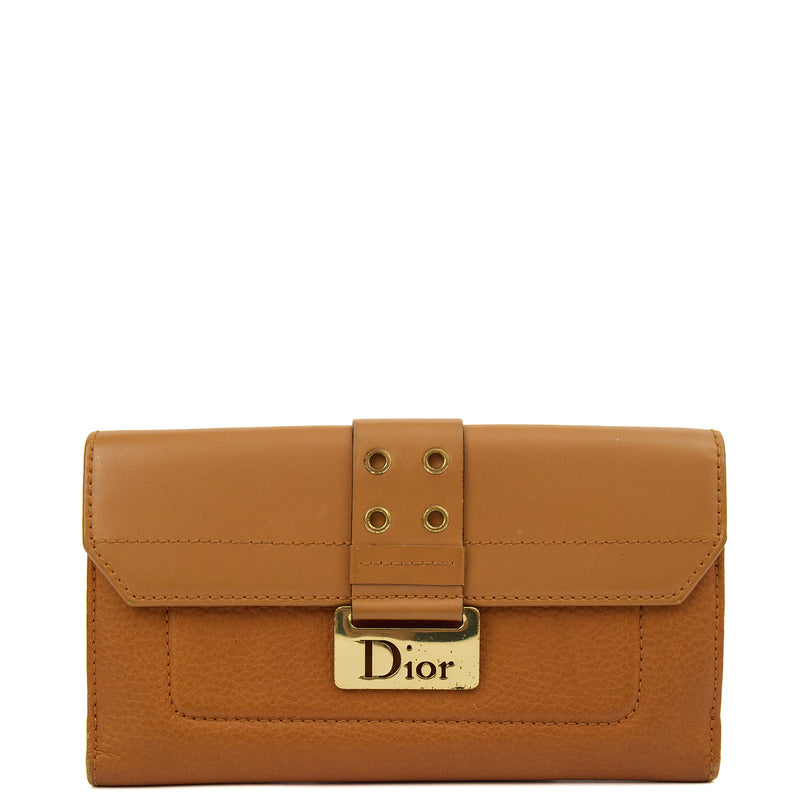 Picture of Christian Dior Wallet Purse  in Brown, Calfskin
