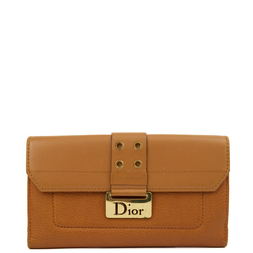 Picture of Christian Dior Wallet Purse  in Brown, Calfskin
