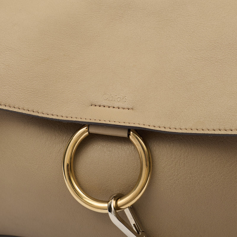 Picture of Chloe Top Handle Faye Day - Medium in Grey, Calfskin Leather