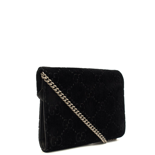 Picture of Gucci Cross Body Dionysus Chain Wallet in Black, Leather