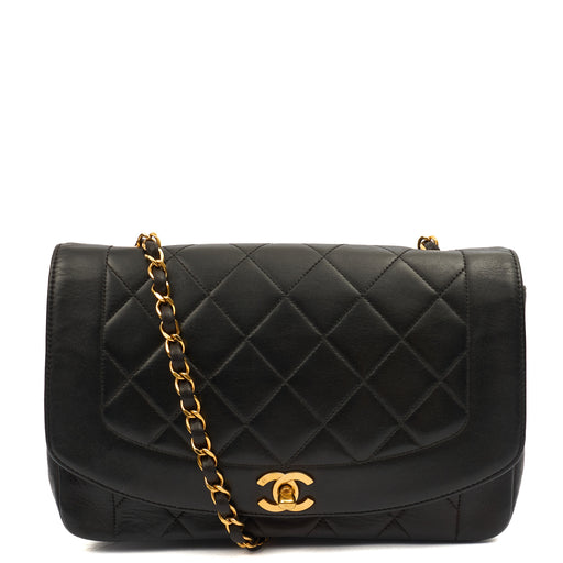 Picture of Chanel Shoulder Bag Diana - Medium in Black, Lambskin Leather