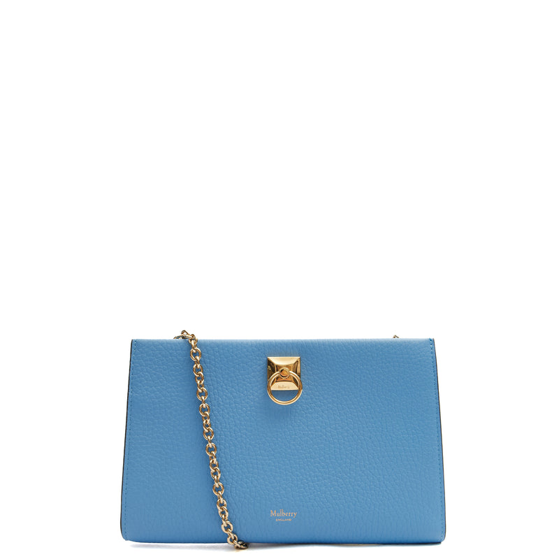 Picture of Mulberry Cross Body Amberley Clutch in Cornflour, Leather