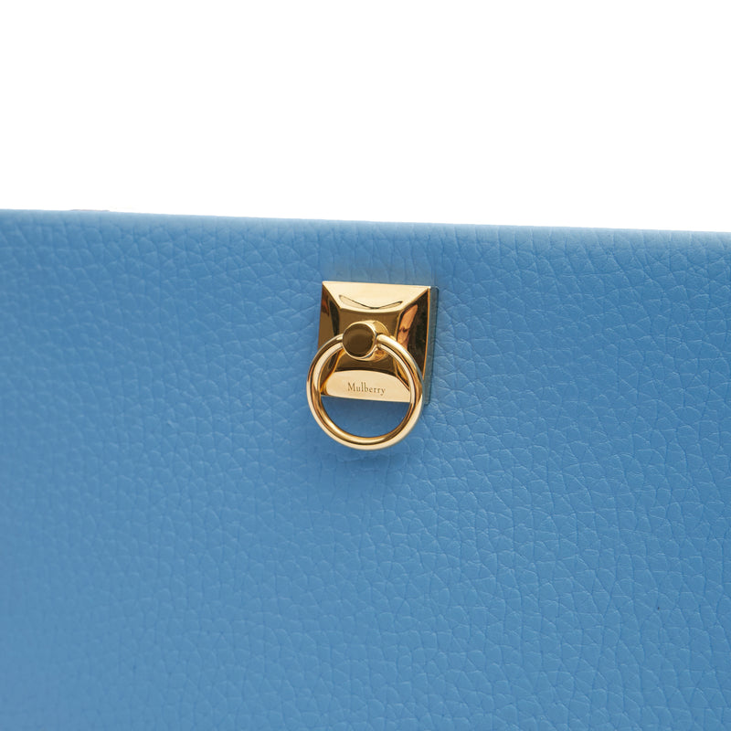 Picture of Mulberry Cross Body Amberley Clutch in Cornflour, Leather