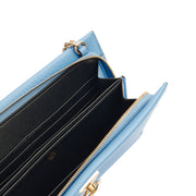 Picture of Mulberry Cross Body Amberley Clutch in Cornflour, Leather