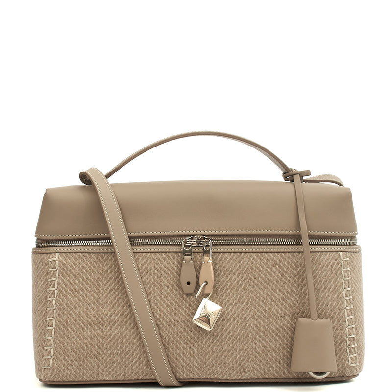 Picture of Loro Piana Cross Body L27 - Extra Pocket in Grey, Leather