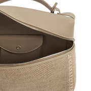 Picture of Loro Piana Cross Body L27 - Extra Pocket in Grey, Leather