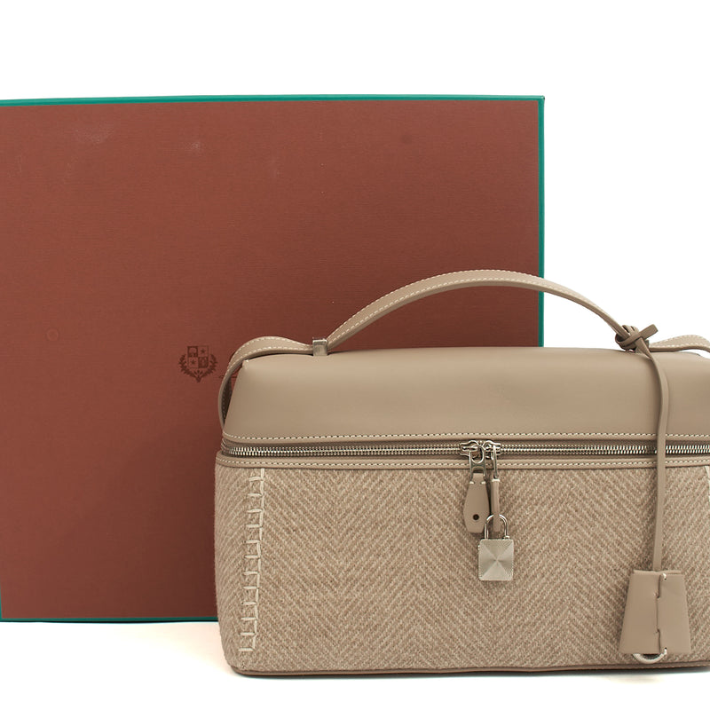 Picture of Loro Piana Cross Body L27 - Extra Pocket in Grey, Leather