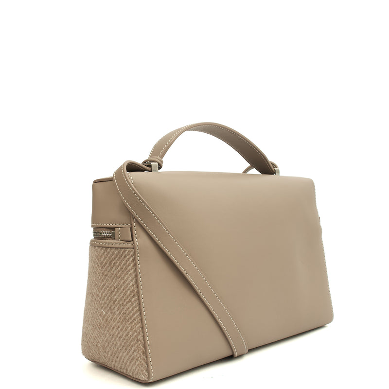 Picture of Loro Piana Cross Body L27 - Extra Pocket in Grey, Leather