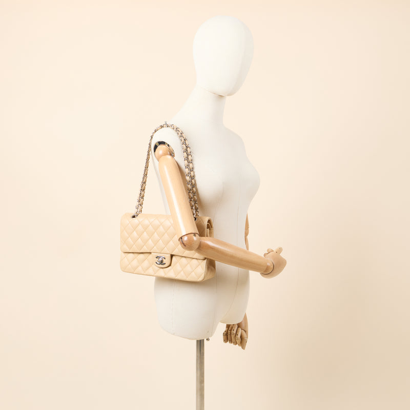 Picture of Chanel Shoulder Bag Classic Double Flap - Medium in Neutral, Lambskin Leather