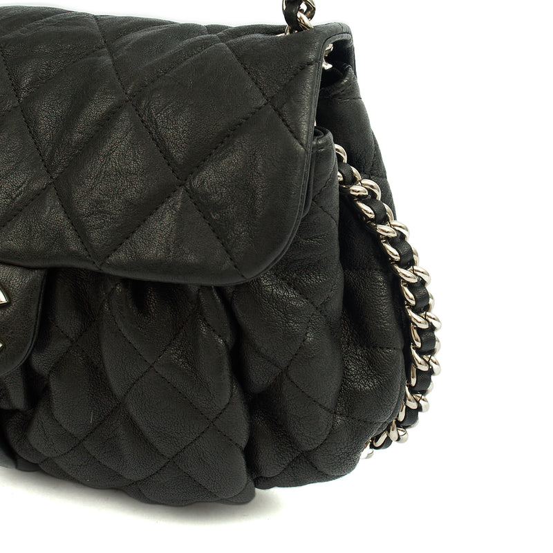 Picture of Chanel Shoulder Bag Chain Around Flap in Black, Calfskin Leather