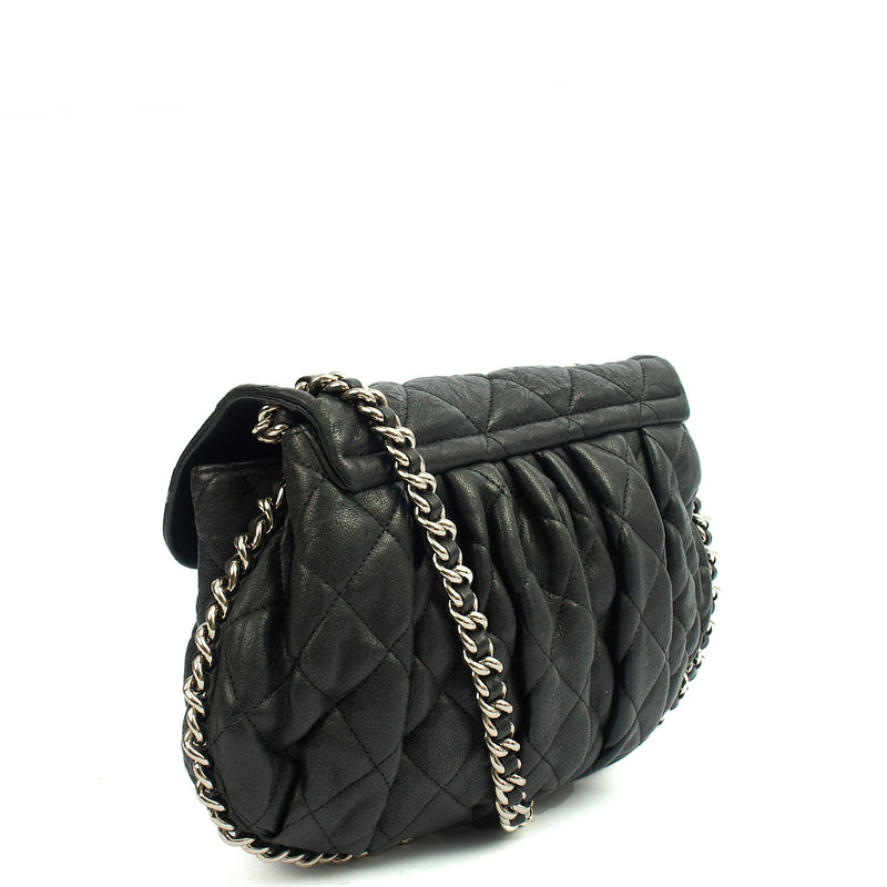 Picture of Chanel Shoulder Bag Chain Around Flap in Black, Calfskin Leather