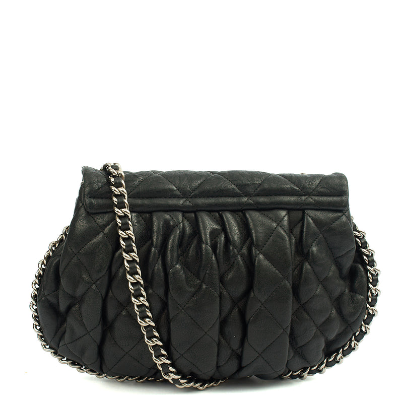 Picture of Chanel Shoulder Bag Chain Around Flap in Black, Calfskin Leather