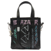 Picture of Balenciaga Top Handle Bazar XXS Shopper Bag in Pink, Leather