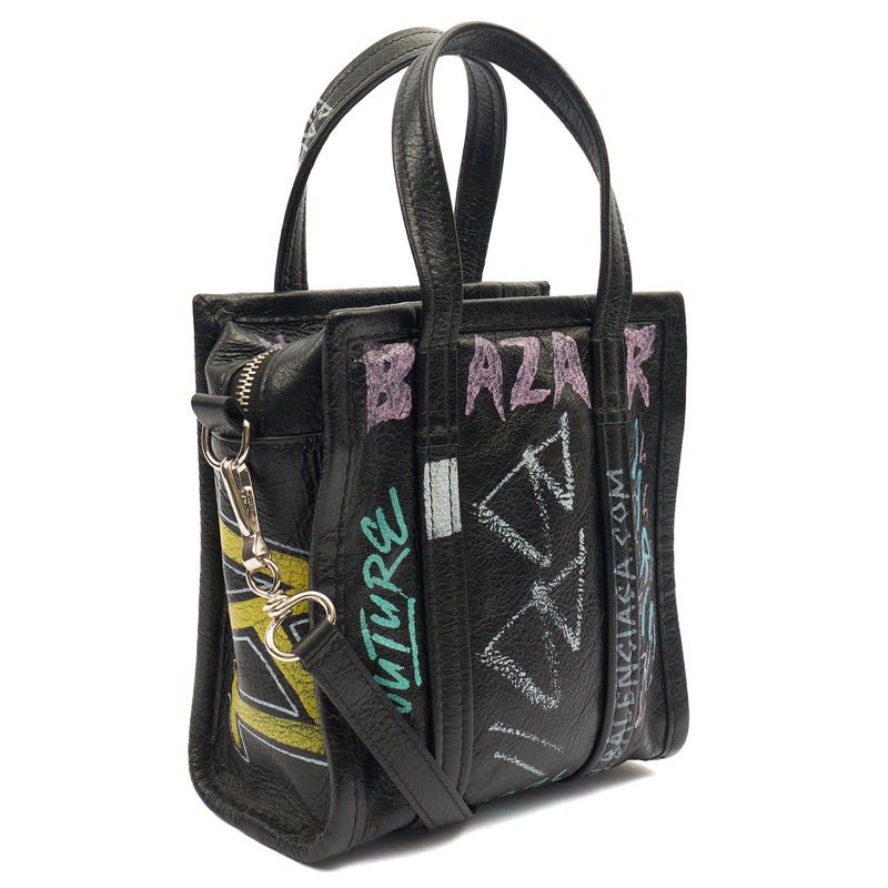 Picture of Balenciaga Top Handle Bazar XXS Shopper Bag in Pink, Leather