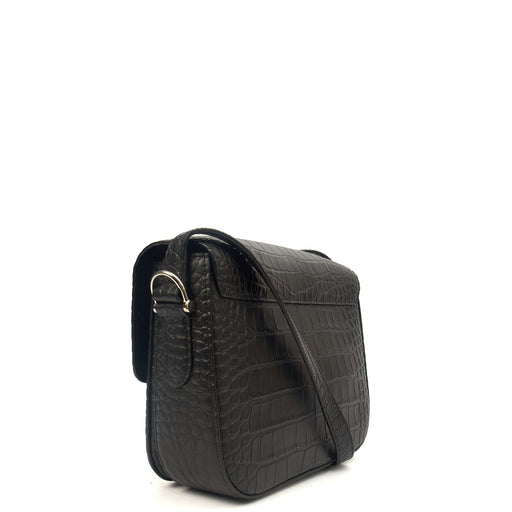 Picture of Mulberry Shoulder Bag Keeley in Black, Exotic Effect Leather