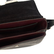 Picture of Mulberry Shoulder Bag Keeley in Black, Exotic Effect Leather