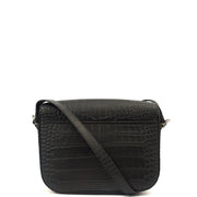 Picture of Mulberry Shoulder Bag Keeley in Black, Exotic Effect Leather