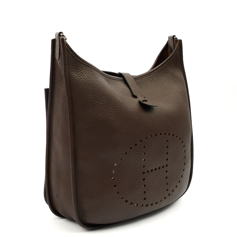 Picture of Hermes Cross Body Evelyne 29 in Cacao, Togo Leather