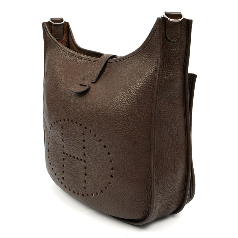 Picture of Hermes Cross Body Evelyne 29 in Cacao, Togo Leather