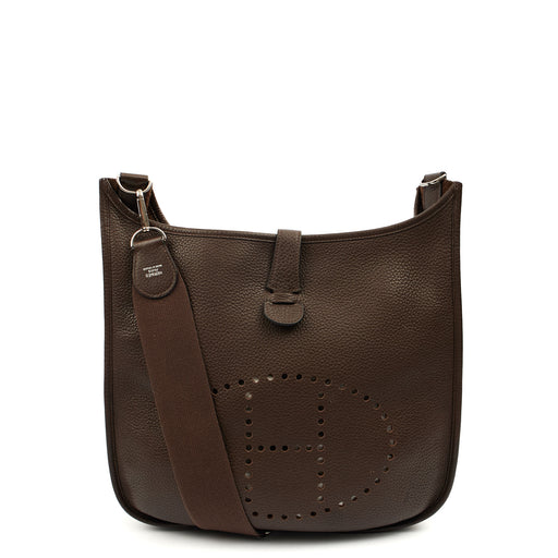 Picture of Hermes Cross Body Evelyne 29 in Cacao, Togo Leather