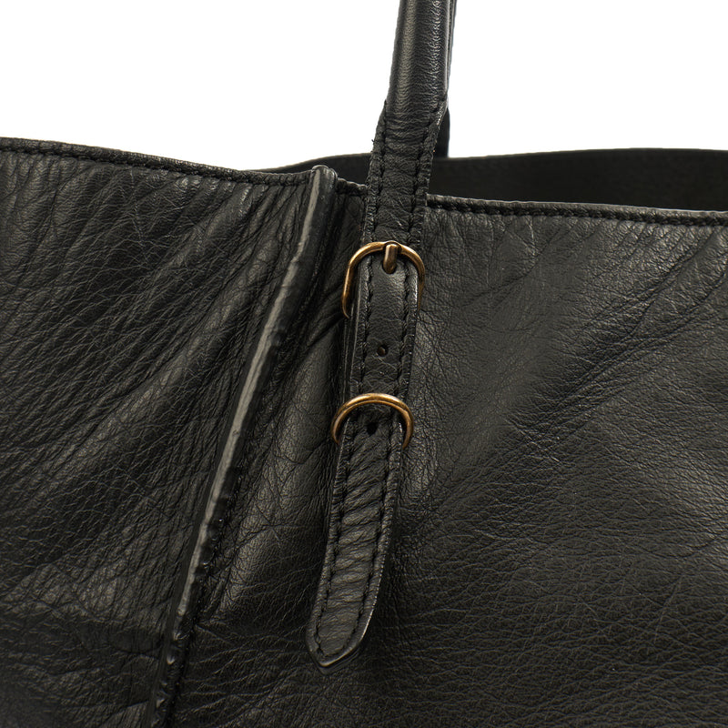 Picture of Balenciaga Tote Papier A4 Tote in Black, Leather
