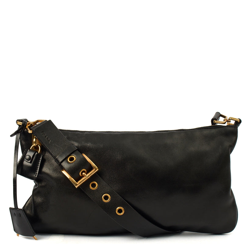 Prada Shoulder Bag Shoulder Bag in Black, Leather