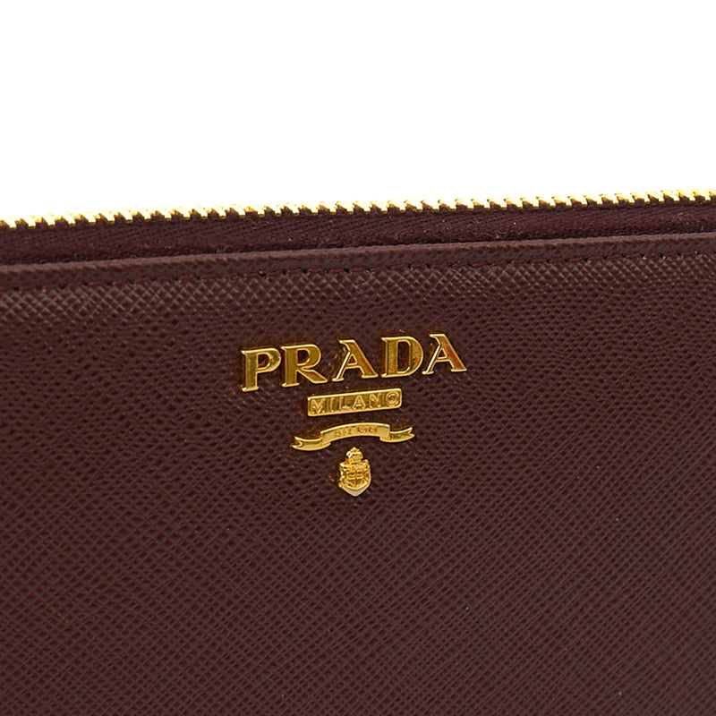 Picture of Prada Purse Wallet in Red, Leather