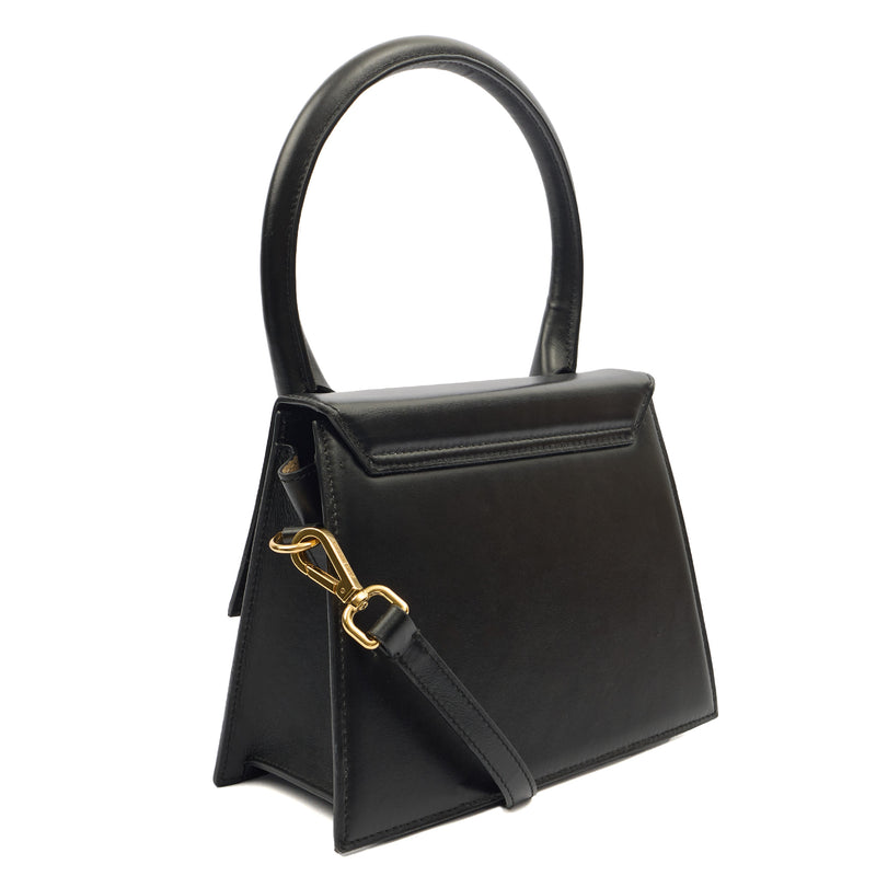 Picture of Jacquemus Top Handle Le Grand Chiquito in Black, Leather