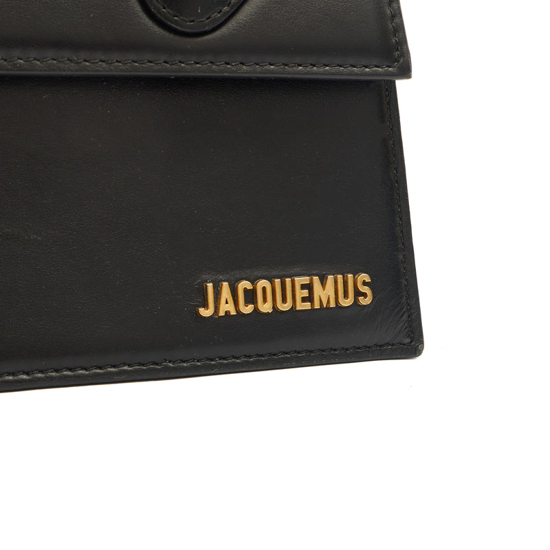 Picture of Jacquemus Top Handle Le Grand Chiquito in Black, Leather