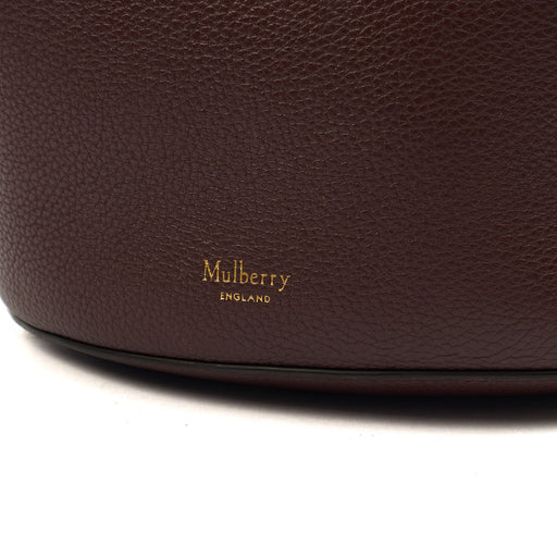 Picture of Mulberry Bucket Bag Abbey Small in Oxblood, Leather