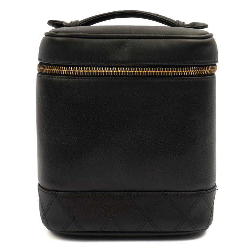 Picture of Chanel Cosmetic Bag Vanity Case in Black, Caviar Leather