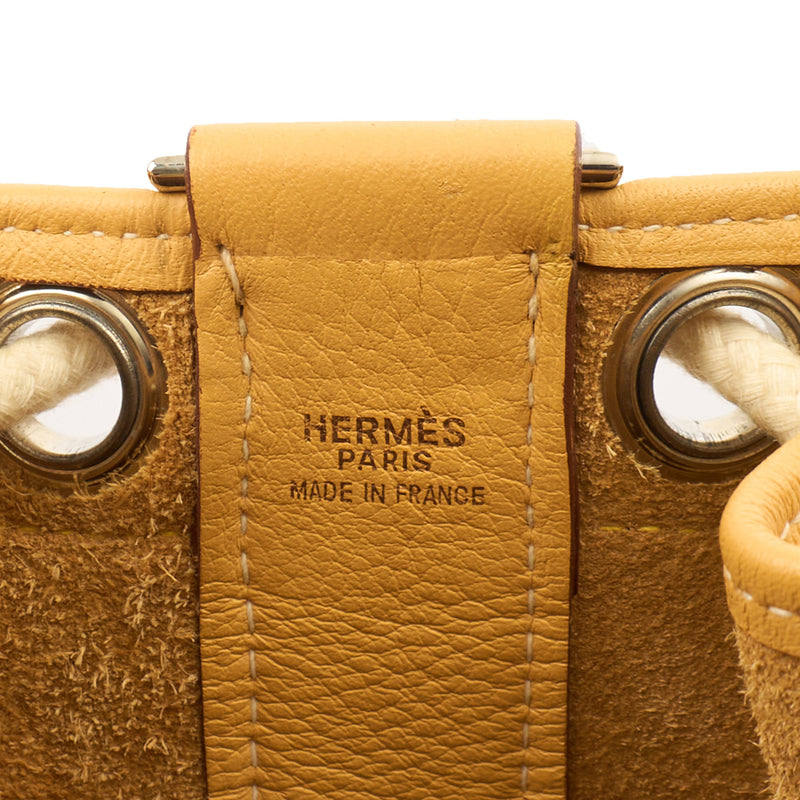 Picture of Hermes Tote Vintage Shoulder Bag in Jaune Ambre, Togo Leather